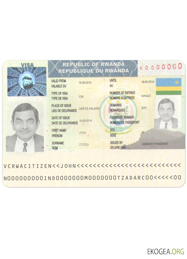 Visa de voyage RWANDA